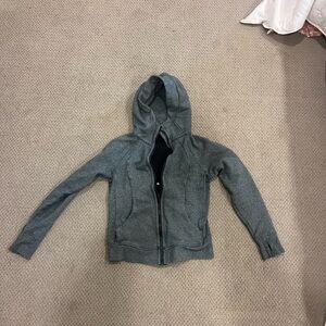 Lululemon hooded grey zip up